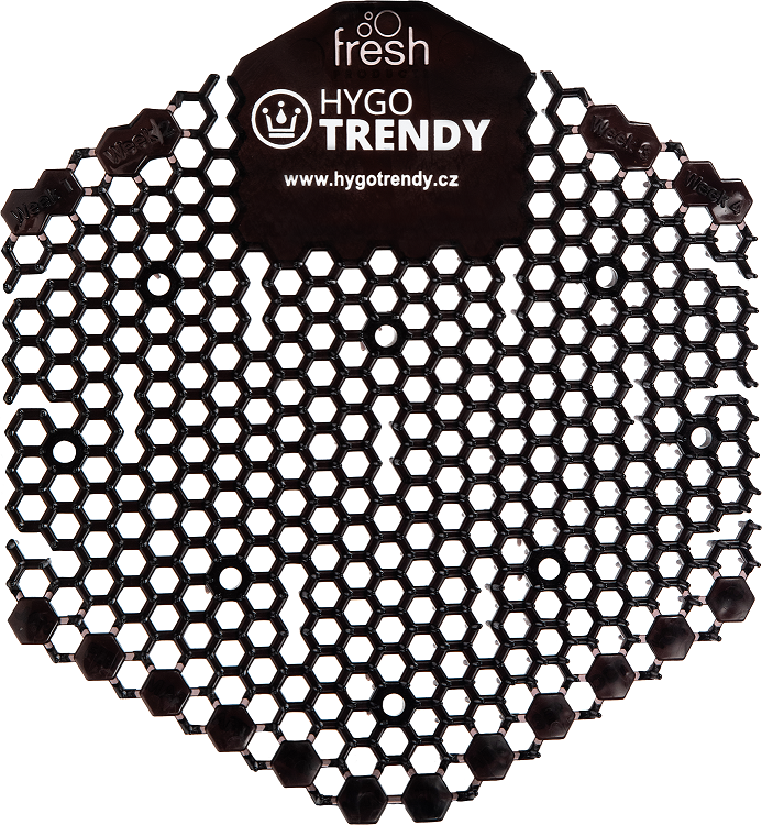 Síto do pisoáru hygotrendy, midnight coast/černé, wave 3d, 1ks