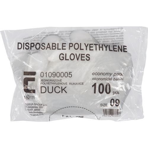 Rukavice polyethylenové DUCK HG, 100 ks
