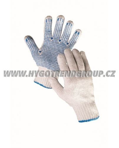 GANNET NAVY nylon gloves, with PVC targets