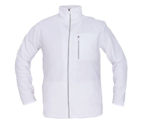KARELA fleece jacket, unlined, white