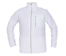 KARELA fleece jacket, unlined, white, S