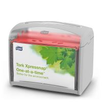 Tork Xpressnap® Interfold table napkin dispenser 21.6 x 33 cm, capacity 275 pcs., dark gra (3)