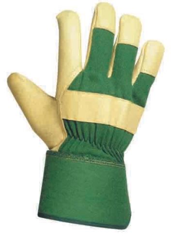 Work gloves ROSE FINCH, men's, green, insulated, combined, No. 11.