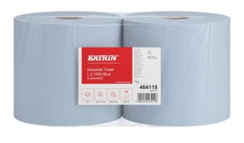 KATRIN Classic L2 Blue tea towel, 2 layers, blue, 1000 count.