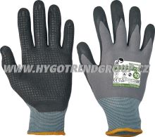 Gloves NYROCA MAXIM DOTS FH, knitted nylon/lycra dipped in microporous, with targets, No.