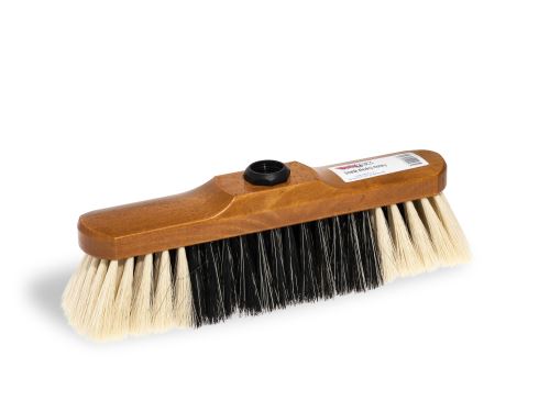 PE broom, coarse thread, wood imitation