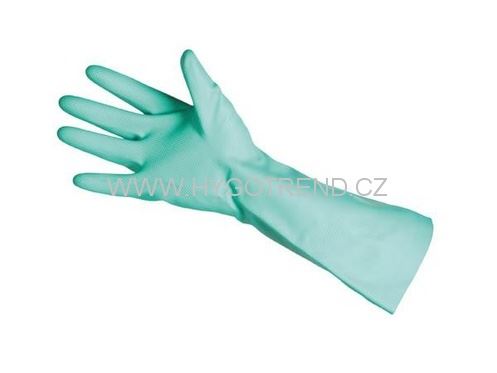 Chemical gloves SOL-VEX A37-695, nitrile, green