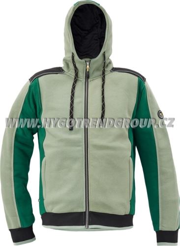 Hooded sweatshirt DAYBORO moss green, size XXL