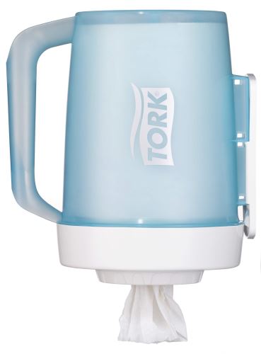 Tork Mini portable roll dispenser with central unwinding