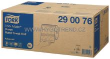 Tork Matic Green Roll Paper Towels, Advanced, 2 Ply, 1 x 6, Recycled/Green