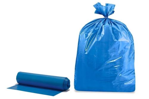 Retractable bag blue 30, 60 x 80 cm, 60L, 10 pcs/roll