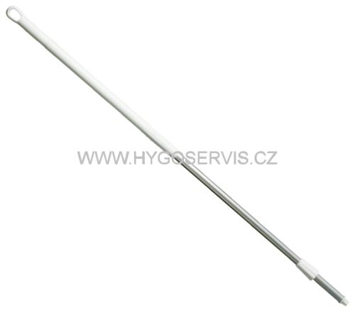F/Haug, aluminum handle, 150 cm, plastic coated, white