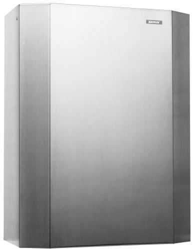 Waste bin KATRIN, stainless steel, 25L