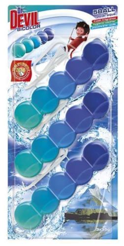Dr. DEVIL BiColour WC 5Ball, Polar aqua, 3 x 35g, hinge