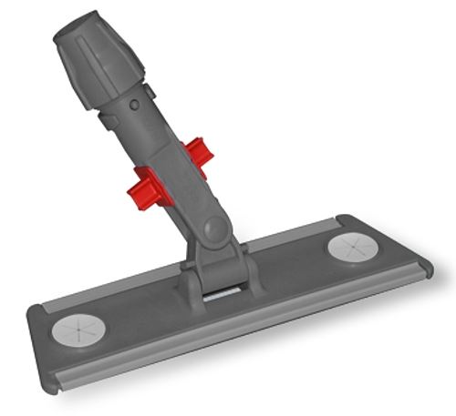 Filmop Mop holder without handle, plastic, gray, 30 cm, with Velcro straps and locking sys