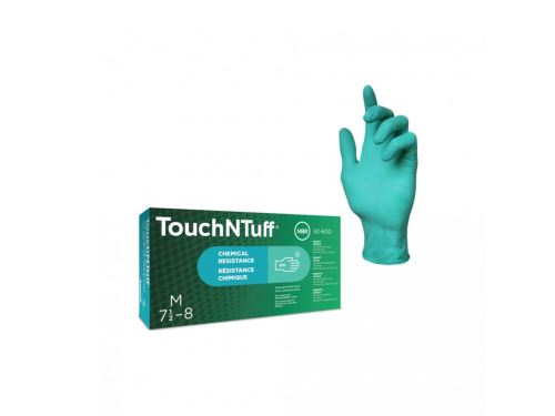 Nitrile gloves TOUCH N TUFF 92-600, green, 100 pcs