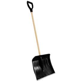 Hrablo na sníh PE 40cm, dřevěná hůl