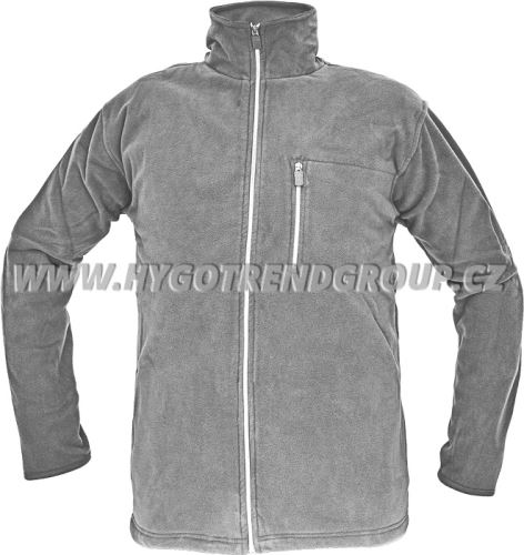 Fleece jacket KARELA, without lining, gray, XXL
