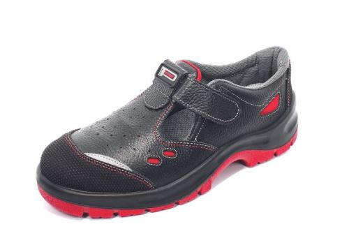 Sandals shoes NUOVO TOPOLINO O1 SRC, without steel toe, black, No. 45