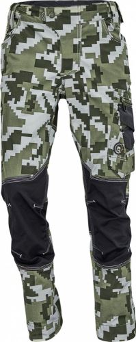 Pracovní kalhoty NEURUM CAMOUFLAGE, tm. olivová, č. 58