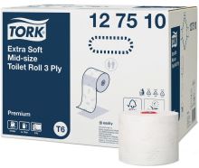 Tork Premium ExtraSoft toilet paper - compact roll, 3 layers, white, 1 x 27 rolls