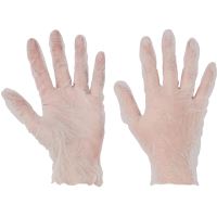 Vinyl gloves BOORNE, S, disposable, powder-free, 100 pcs