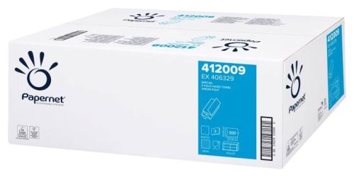 Folded paper towel Z SUPER PAPERNET premium Z, 2 pcs., 4000 pcs., white