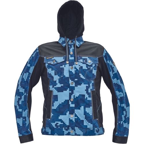 Jacket with hood NEURUM CAMOUFLAGE, navy, No. 56