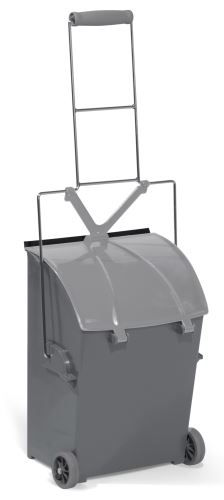 Filmop Vozík POCKER na sběr odpadků, 15L, šedý